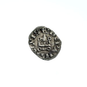 M02413 Denar turoński, Grecja, Gui de la Roche, Krzyżowcy