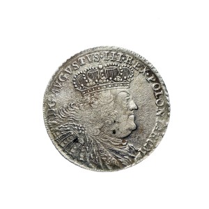 M02467 Ort 1754 rok Polska August III Sas