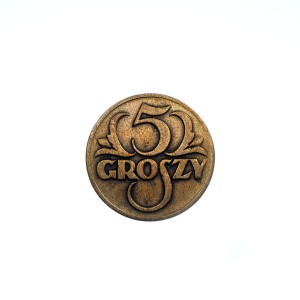 M02516 5 Groszy 1928 rok Polska II RP
