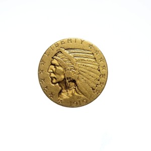 P0228 5 Dolarów 1910 rok USA Indianin