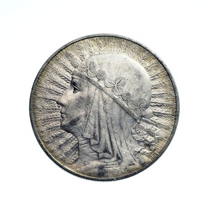 M00139 10 Złotych 1933 rok Polska Głowa kobiety