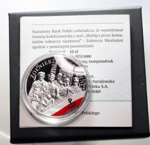 M02610 10 Złotych 2017 rok Polska Żołnierze Niezłomni