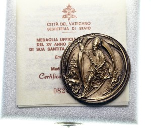M02640 Medal annualny Jan Paweł II Watykan 1993 rok