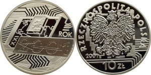 SN0128 10 złotych 2001 Rok 2001