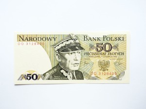 B1079 50 Złotych 1982 rok Polska Świerczewski seria DD