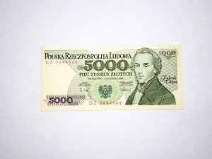 B1106 5000 Złotych 1988 rok Polska Chopin seria DZ