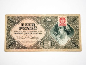B1121 1000 Pengo 1945 rok Węgry, znaczek