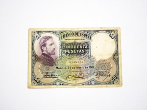 B1129 50 Pesetas 1931 rok Hiszpania