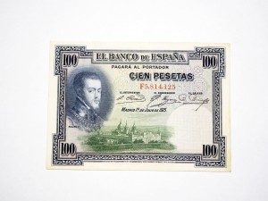 B1130 100 Pesetas 1925 rok Hiszpania