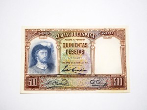 B1131 500 Pesetas 1931 rok Hiszpania