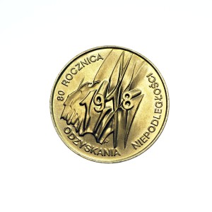 M02749 2 Złote 1998 rok Polska 80 Rocznica Odzyskania Niepodległości