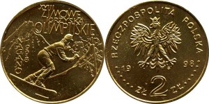 SN0219 2 złote 1998 Igrzyska w Nagano