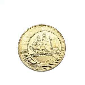M02808 2 Złote 2005 rok Polska Dzieje Złotego-Żaglowiec