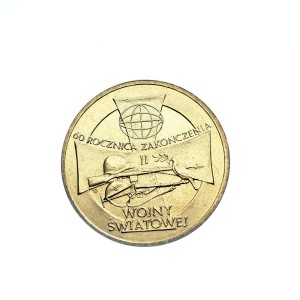 M02809 2 Złote 2005 rok Polska 60 Rocznica Zakończenia II Wojny Światowej