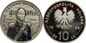 SN0098 10 złotych 1996 Mazurek Dąbrowskiego