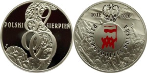 SN0210 10 złotych 2010 Sierpień 1980