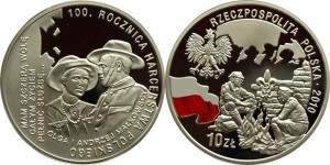 SN0207 10 złotych 2010 Rocz.Harcerstwa Polskiego