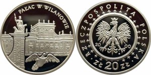 SN0062 20 złotych 2000 Pałac w Wilanowie