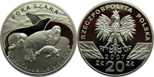 SN0086 20 złotych 2007 Foka
