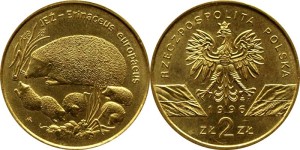 SN0212 2 złote 1996 Jeż