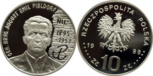 SN0107 10 złotych 1998 Emil Fieldorf
