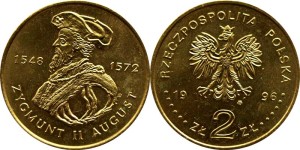 SN0211 2 złote 1996 Zygmunt II August