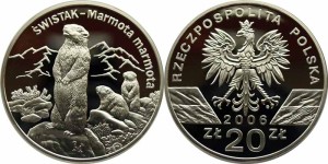 SN0082 20 złotych 2006 Świstak