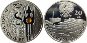 SN0076 20 złotych 2004 15 lat Senatu