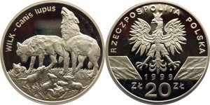 SN0060 20 złotych 1999 Wilk