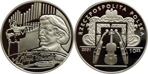 SN0131 10 złotych 2001 Henryk Wieniawski