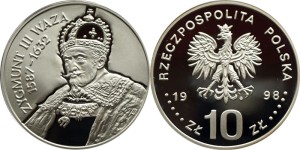 SN0105 10 złotych 1998 Zygmunt III Waza