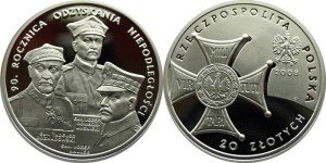 SN0089 20 złotych 2008 Niepodległość